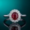14k Gold 1.51 Ctw Natural Ruby & Diamond Ring/pendant