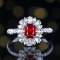 14k Gold 1.57 Ctw Natural Ruby & Diamond Ring/pendant