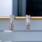 14k Gold 0.65 Ct Natural H Diamond Earrings
