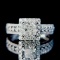 14k Gold 1.42 Ctw Natural H Diamond Ring