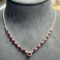 14k Gold 2.48 Ctw Natural Ruby & Diamond Necklace