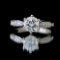 14k Gold 1.08 Ctw Natural H Diamond Ring