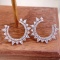 14k Gold 0.70 Ct Natural H Diamond Earrings
