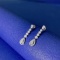 14k Gold 0.80 Ctw Natural H Diamond Earrings