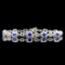 14k Gold 4.17 Ctw Natural Sapphire & Diamond Bracelet