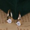 14k Gold 0.5 Ct Natural H Diamond Earrings