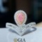 14k Gold 0.55 Ctw Natural Pink Diamond & Diamond Ring