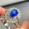 14k Gold 1.37 Ctw Natural Star Sapphire & Diamond Ring