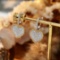 14k Gold 1.40 Ct Natural H Diamond Earrings