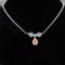 14k Gold 0.41 Ctw Natural Pink Diamond & Diamond Necklace