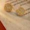 14k Gold 0.66 Ct Natural H Diamond Earrings