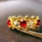 14k Gold 0.79 Ctw Natural Ruby & Diamond Ring