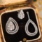 14k Gold 1 Ct Natural H Diamond Earrings