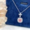 14k Gold 1.16 Ctw Natural Pink Diamond & Diamond Necklace