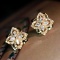 14k Gold 0.86 Ct Natural H Diamond Earrings