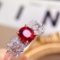 14k Gold 1.61 Ctw Natural Ruby & Diamond Ring