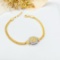 14k Gold 1.45 Ctw Natural Yellow Diamond & Diamond Bracelet