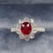 14k Gold 1.59 Ctw Natural Ruby & Diamond Ring/pendant