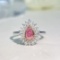 14k Gold 0.83 Ctw Natural Pink Diamond & Diamond Ring