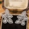 14k Gold 0.90 Ct Natural H Diamond Earrings