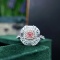 14k Gold 1.18 Ctw Natural Pink Diamond & Diamond Ring/pendant