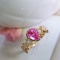 14k Gold 1.13 Ct Natural Sapphire & Diamond Ring