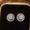 14k Gold 0.60 Ct Natural H Diamond Earrings