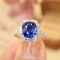 14k Gold 2.43 Ctw Natural Sapphire & Diamond Ring