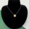 14k Gold 0.31 Ctw Natural Yellow Diamond & Diamond Necklace