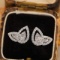 14k Gold 0.8 Ct Natural H Diamond Earrings