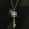 14k Gold 0.57 Ctw Natural Yellow Diamond & Diamond Necklace