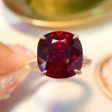 14k Gold 9.65 Ct Natural Tourmaline & Diamond Ring