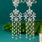 14k Gold 3.02 Ctw Natural H Diamond Earrings