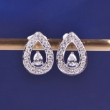 14k Gold 0.42 Ctw Natural H Diamond Earrings