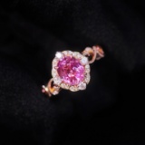 14k Gold 1.85 Ctw Natural Sapphire & Diamond Ring