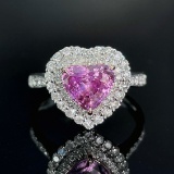 14k Gold 2.81 Ctw Natural Sapphire & Diamond Ring