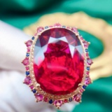 14k Gold 10.8 Ct Natural Tourmaline & Diamond Ring/pendant
