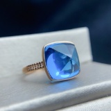 14k Gold 9.15 Ct Natural Topaz Ring