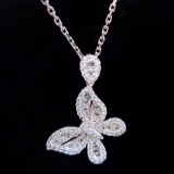 14k Gold 0.5 Ct Natural H Diamond Pendant