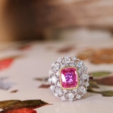 14k Gold 1.02 Ct Natural Sapphire & Diamond Ring