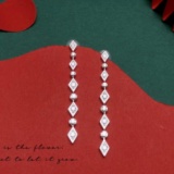 14k Gold 0.38 Ct Natural H Diamond Earrings