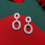 14k Gold 0.65 Ct Natural H Diamond Earrings