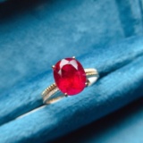 14k Gold 3.96 Ctw Natural Tourmaline & Diamond Ring