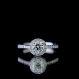 14k Gold 0.40 Ct Natural E Diamond Ring