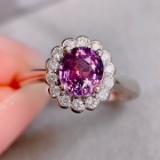14k Gold 1.87 Ctw Natural Sapphire & Diamond Ring
