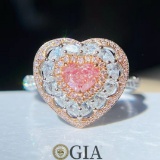 14k Gold 1.41 Ctw Natural Pink Diamond & Diamond Ring/pendant