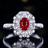 14k Gold 1.76 Ctw Natural Ruby & Diamond Ring/pendant