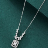 14k Gold 0.55 Ctw Natural H Diamond Necklace