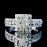 14k Gold 1.42 Ctw Natural H Diamond Ring
