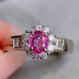 14k Gold 1.17 Ctw Natural Sapphire & Diamond Ring